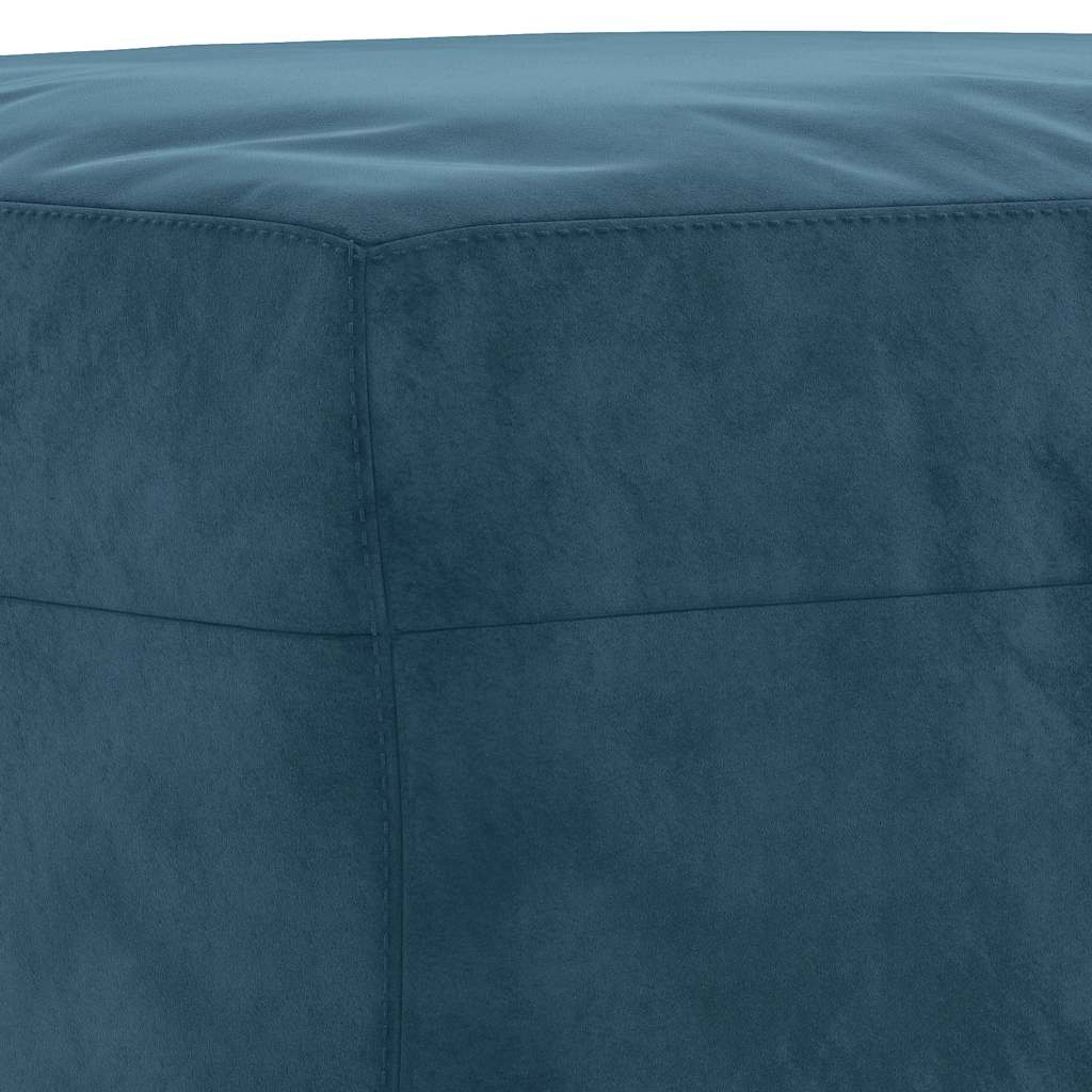 Fußhocker Blau 70x55x41 cm Samt