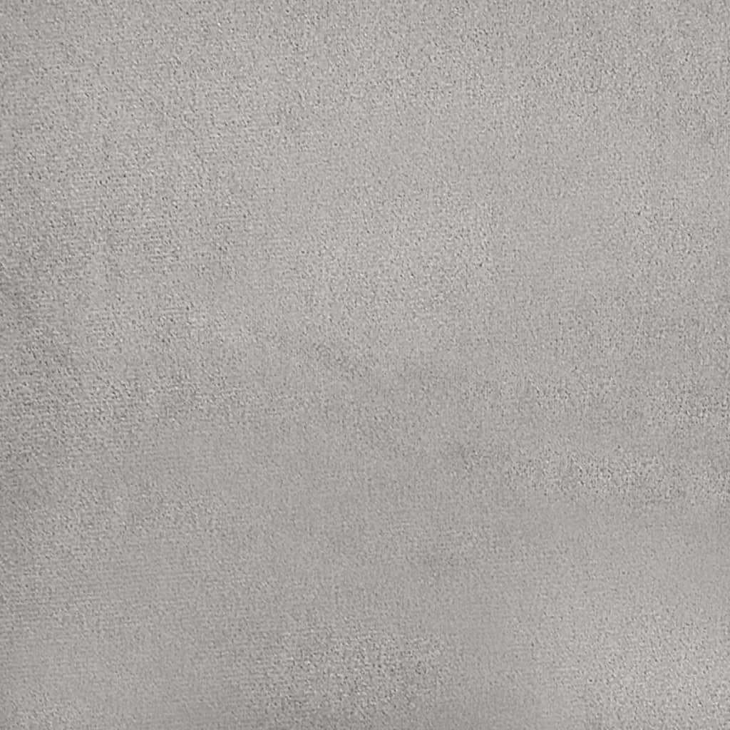 Fußhocker Hellgrau 70x55x41 cm Mikrofasergewebe