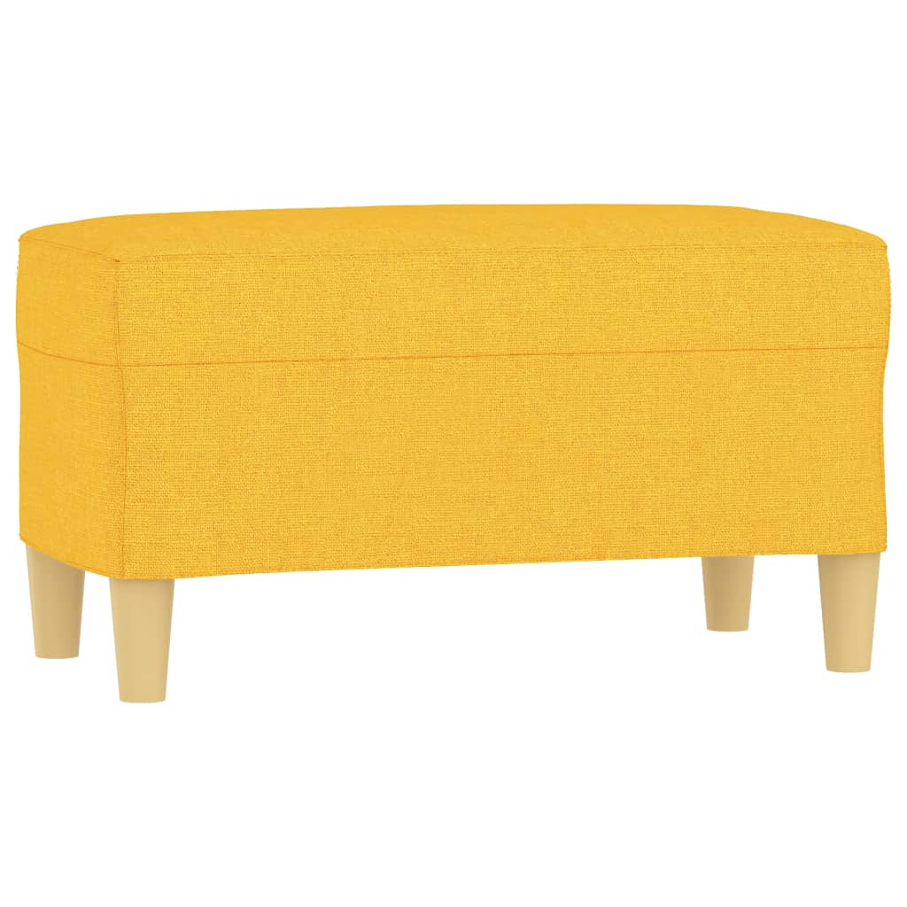Sitzbank Hellgelb 70x35x41 cm Stoff