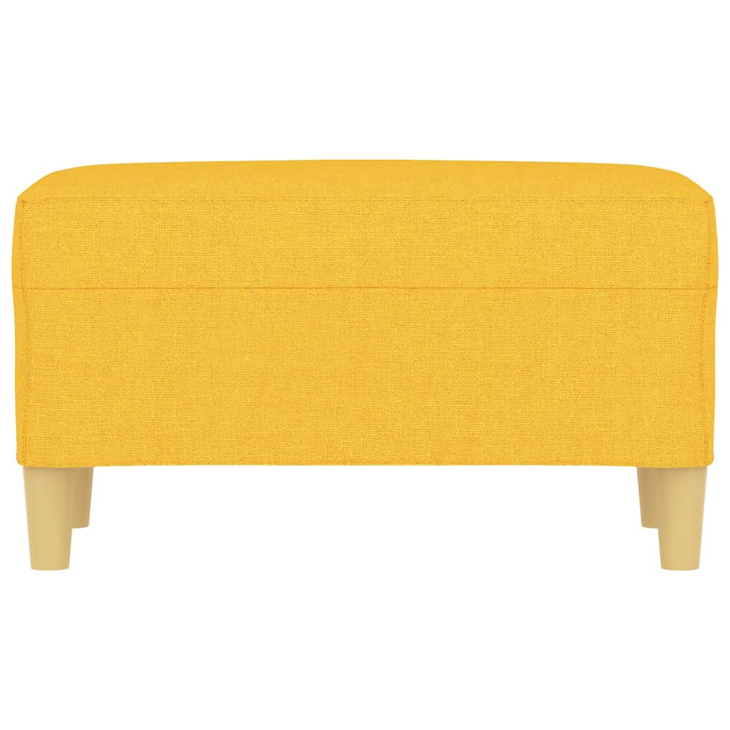 Sitzbank Hellgelb 70x35x41 cm Stoff