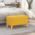 Sitzbank Hellgelb 70x35x41 cm Stoff