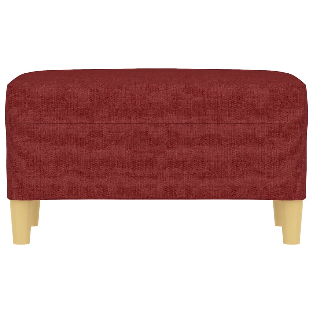 Sitzbank Weinrot 70x35x41 cm Stoff