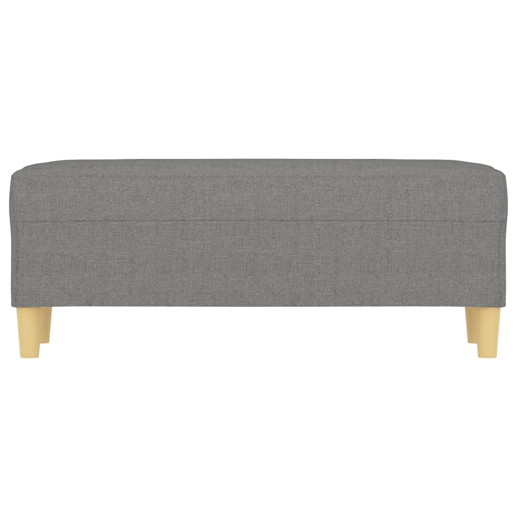 Sitzbank Dunkelgrau 100x35x41 cm Stoff