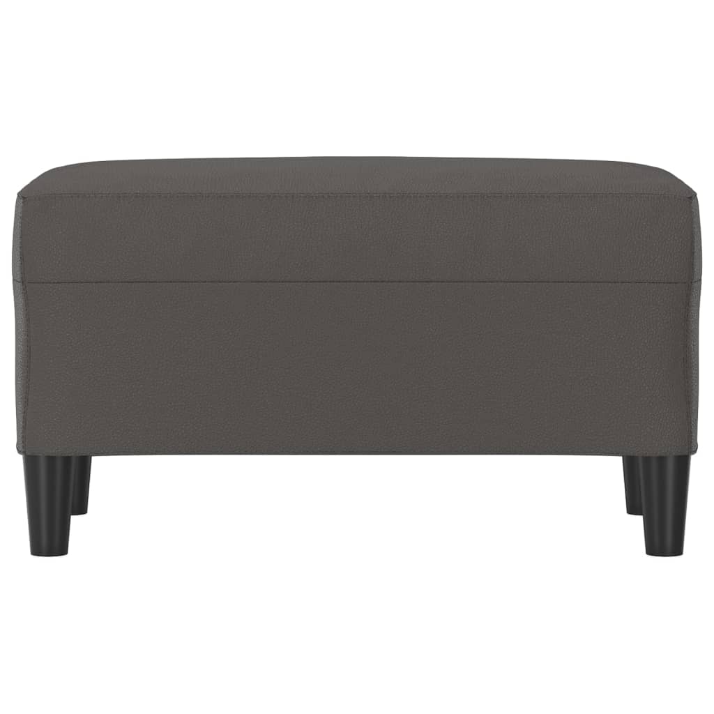 Sitzbank Grau 70x35x41 cm Kunstleder