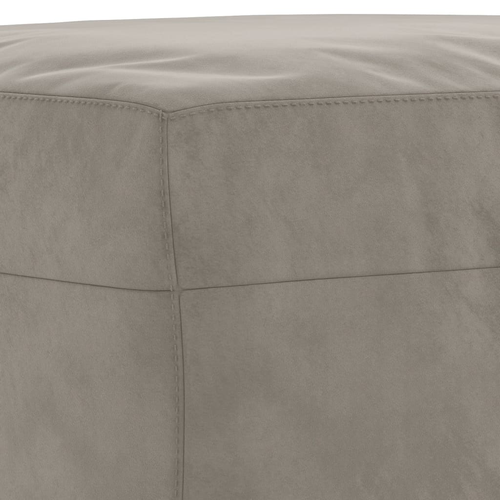 Sitzbank Hellgrau 70x35x41 cm Samt