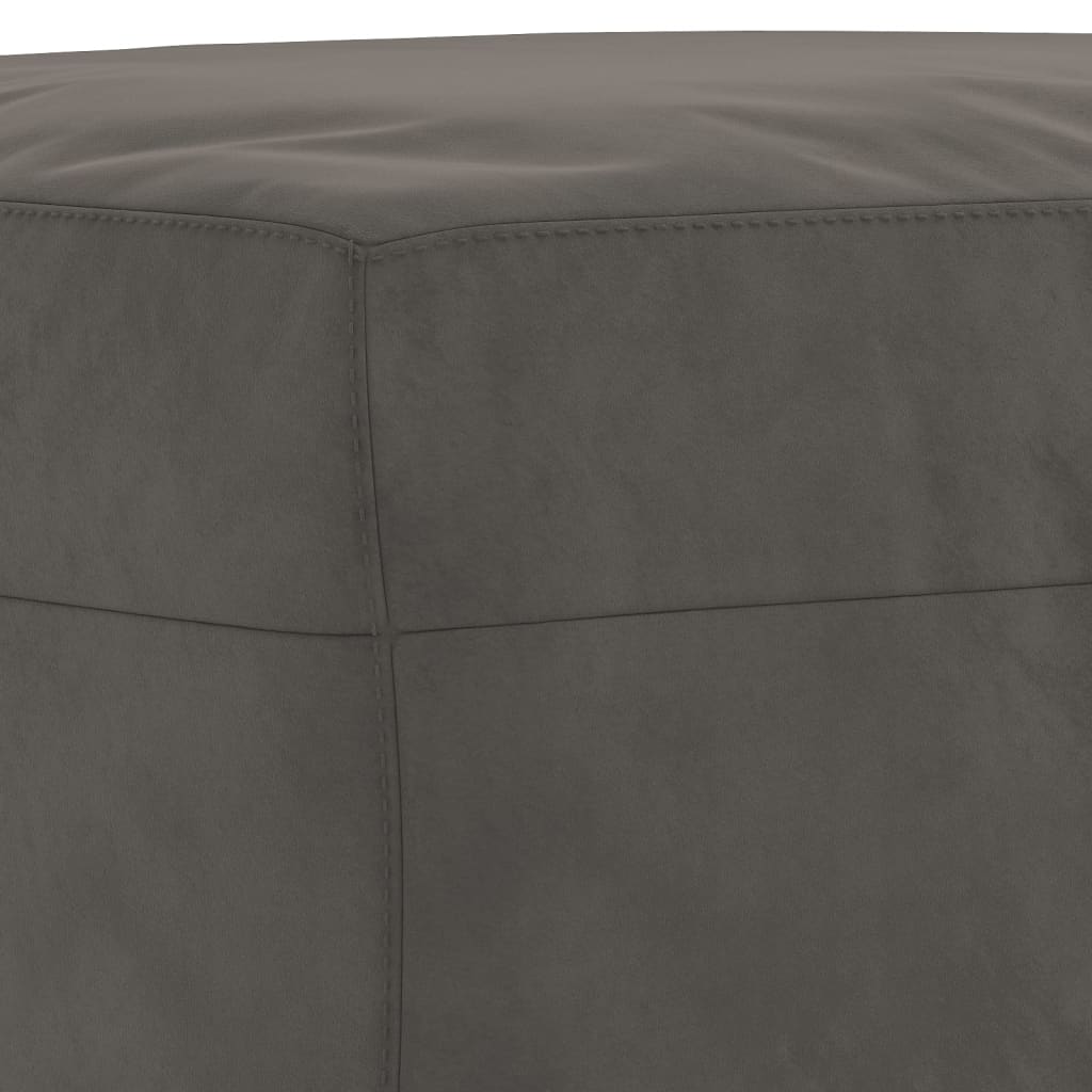 Sitzbank Dunkelgrau 70x35x41 cm Samt