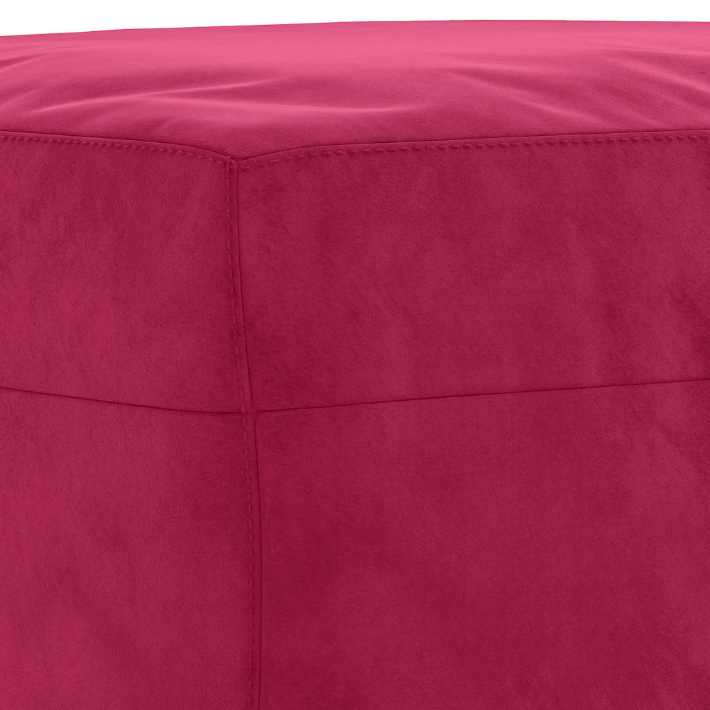 Sitzbank Weinrot 70x35x41 cm Samt