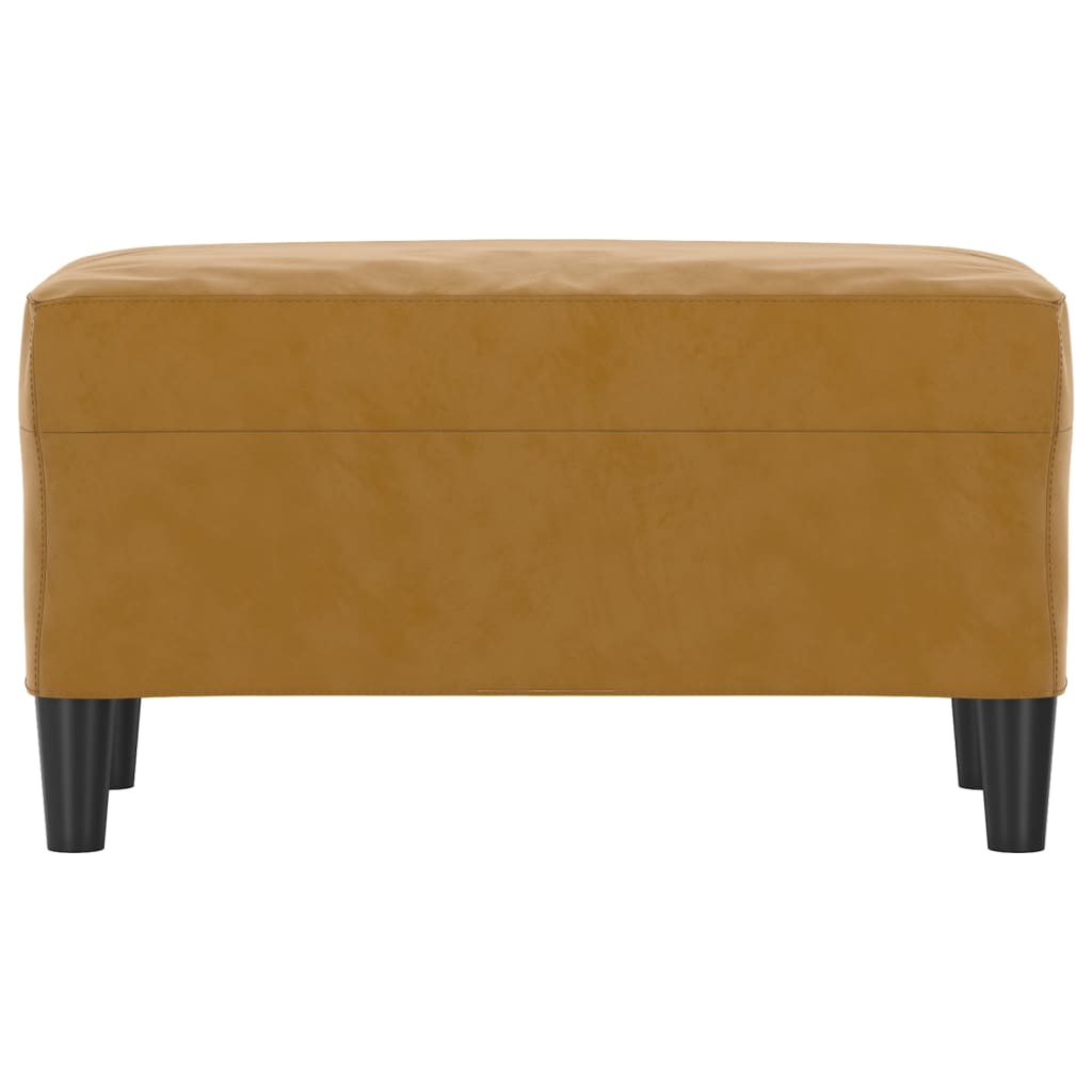 Sitzbank Braun 70x35x41 cm Samt