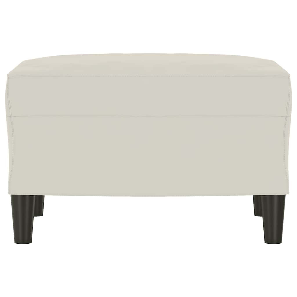 Sitzbank Creme 70x35x41 cm Samt