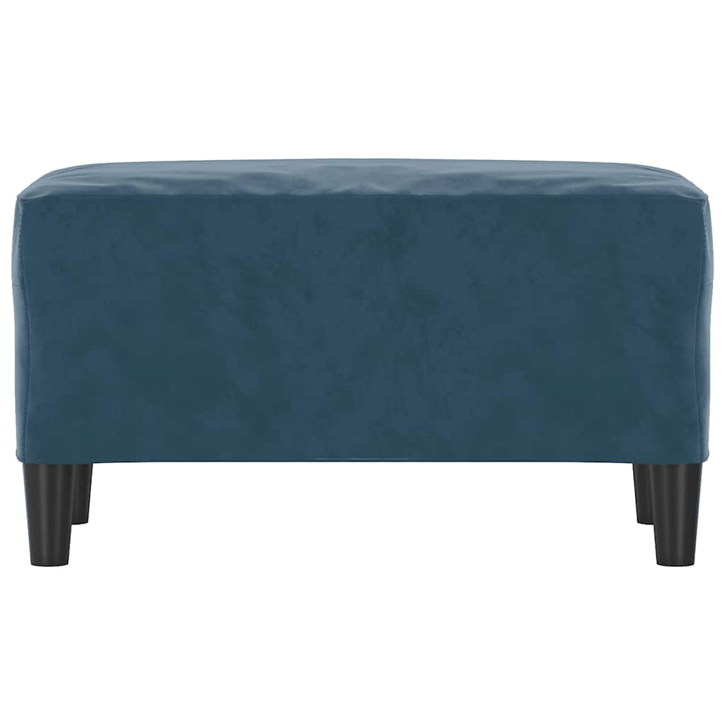 Sitzbank Blau 70x35x41 cm Samt