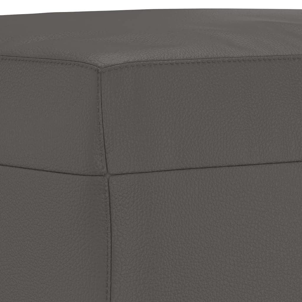 Sitzbank Grau 100x35x41 cm Kunstleder