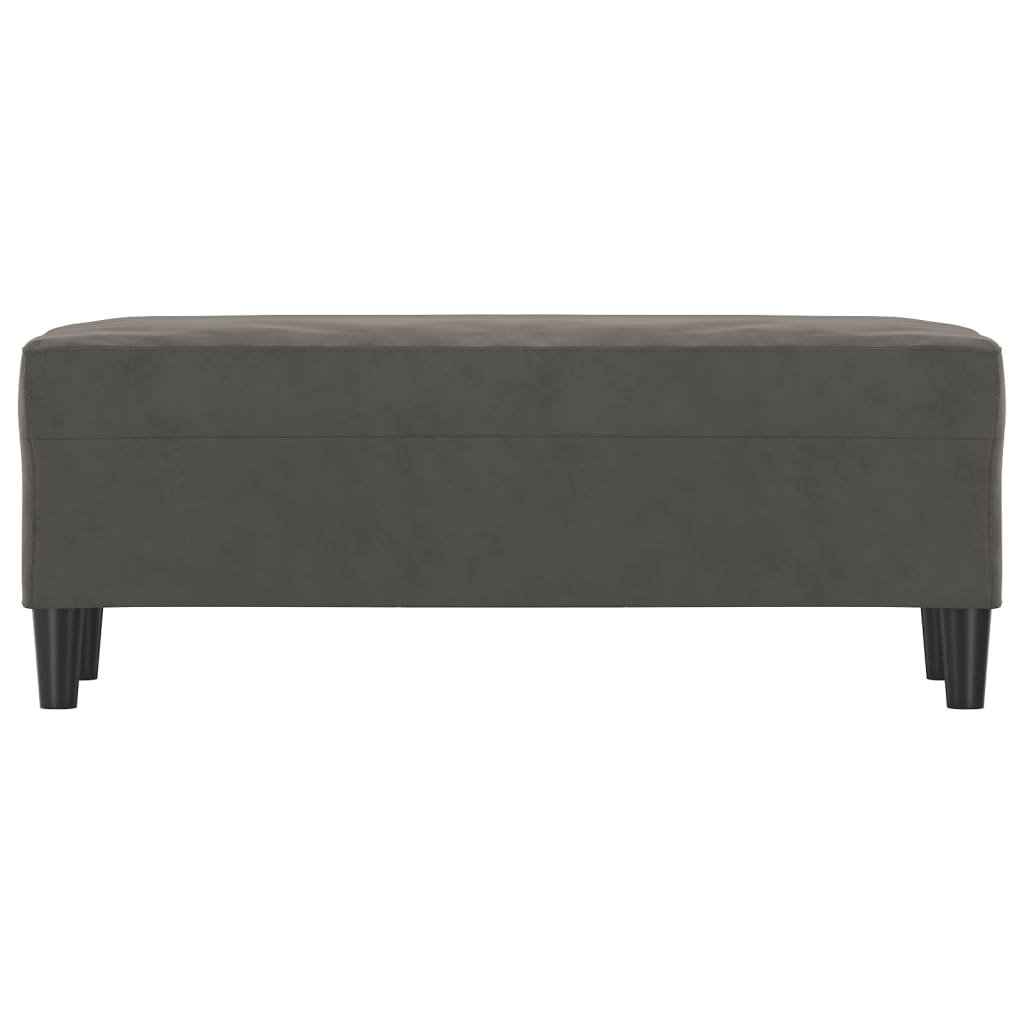 Sitzbank Dunkelgrau 100x35x41 cm Samt