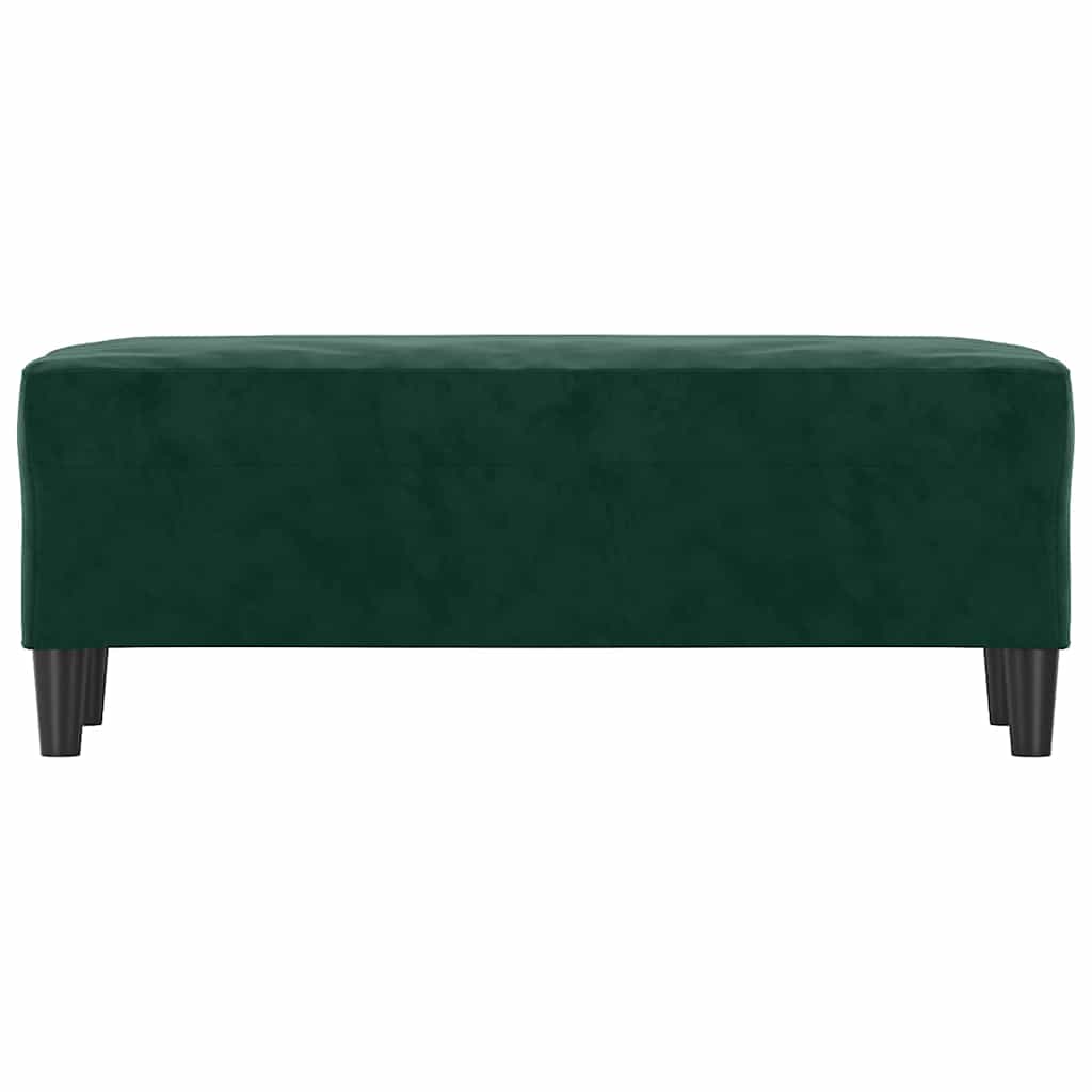 Sitzbank Dunkelgrün 100x35x41 cm Samt