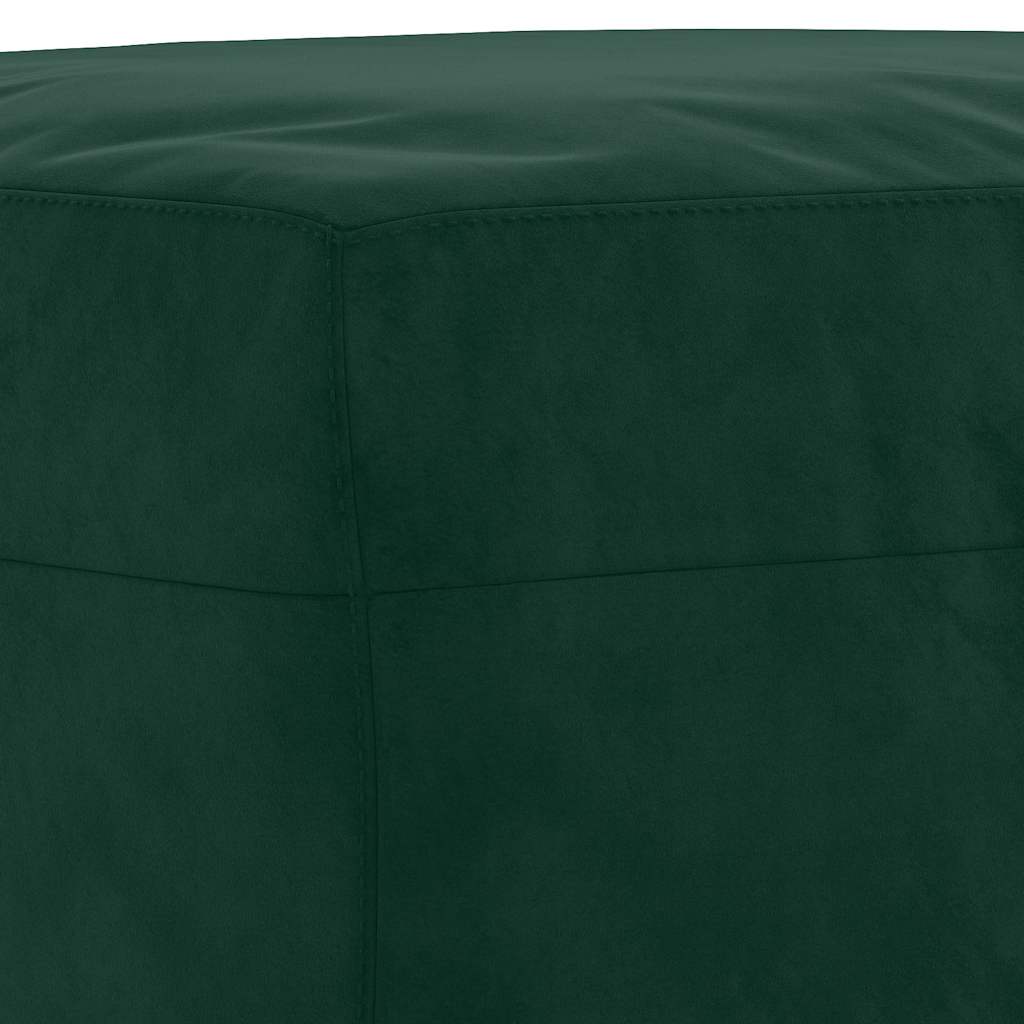 Sitzbank Dunkelgrün 100x35x41 cm Samt
