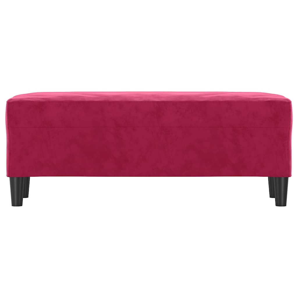 Sitzbank Weinrot 100x35x41 cm Samt