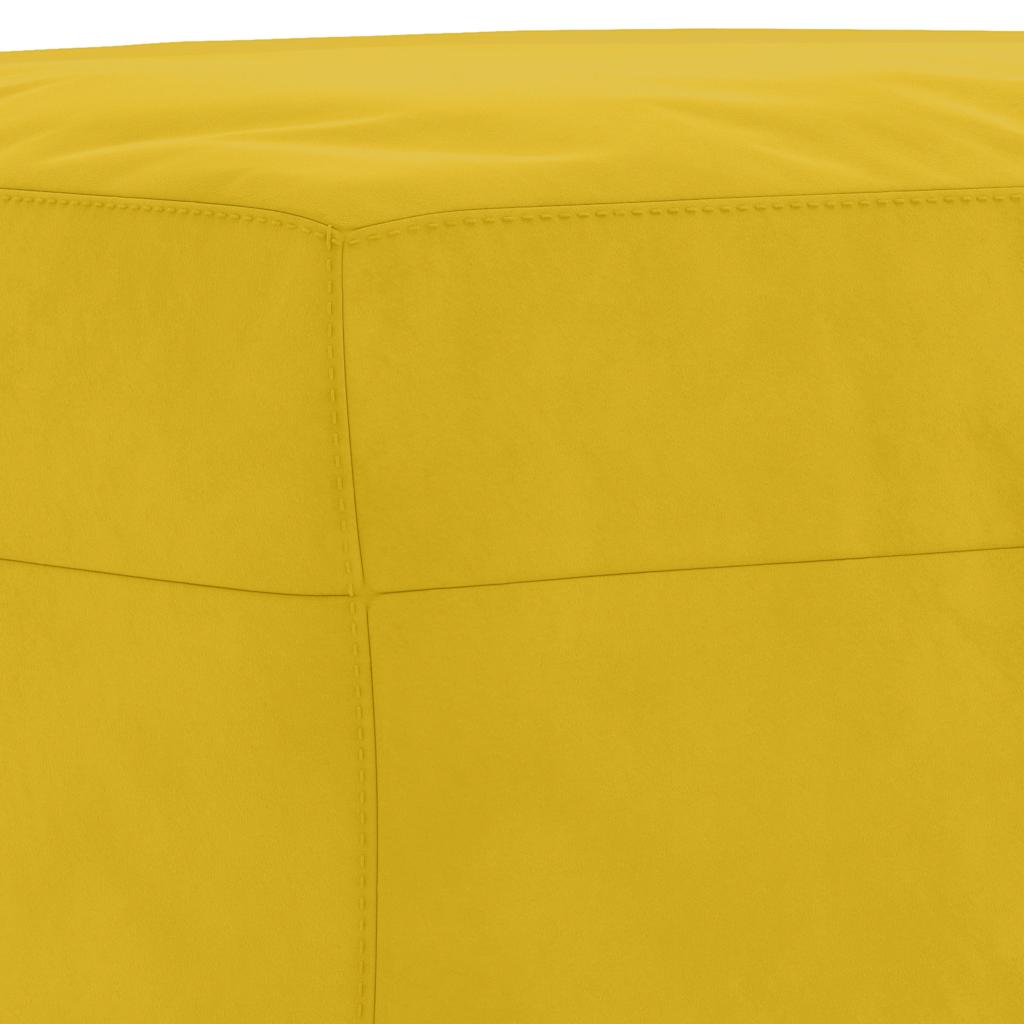 Sitzbank Gelb 100x35x41 cm Samt