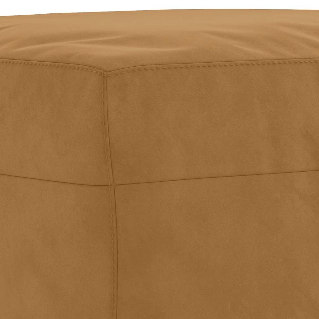 Sitzbank Braun 100x35x41 cm Samt