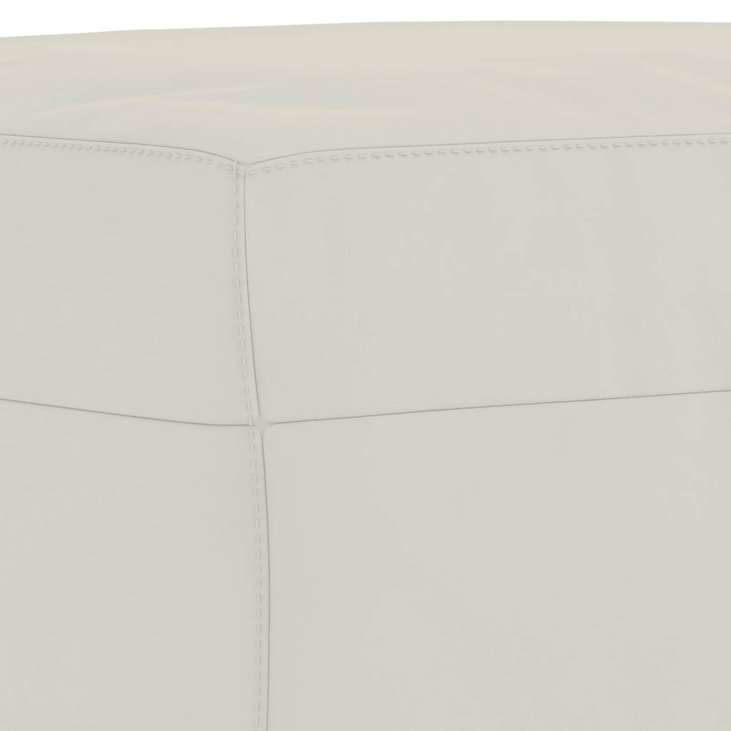 Sitzbank Creme 100x35x41 cm Samt
