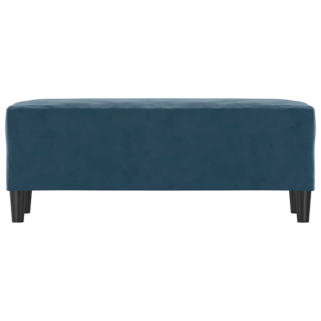 Sitzbank Blau 100x35x41 cm Samt
