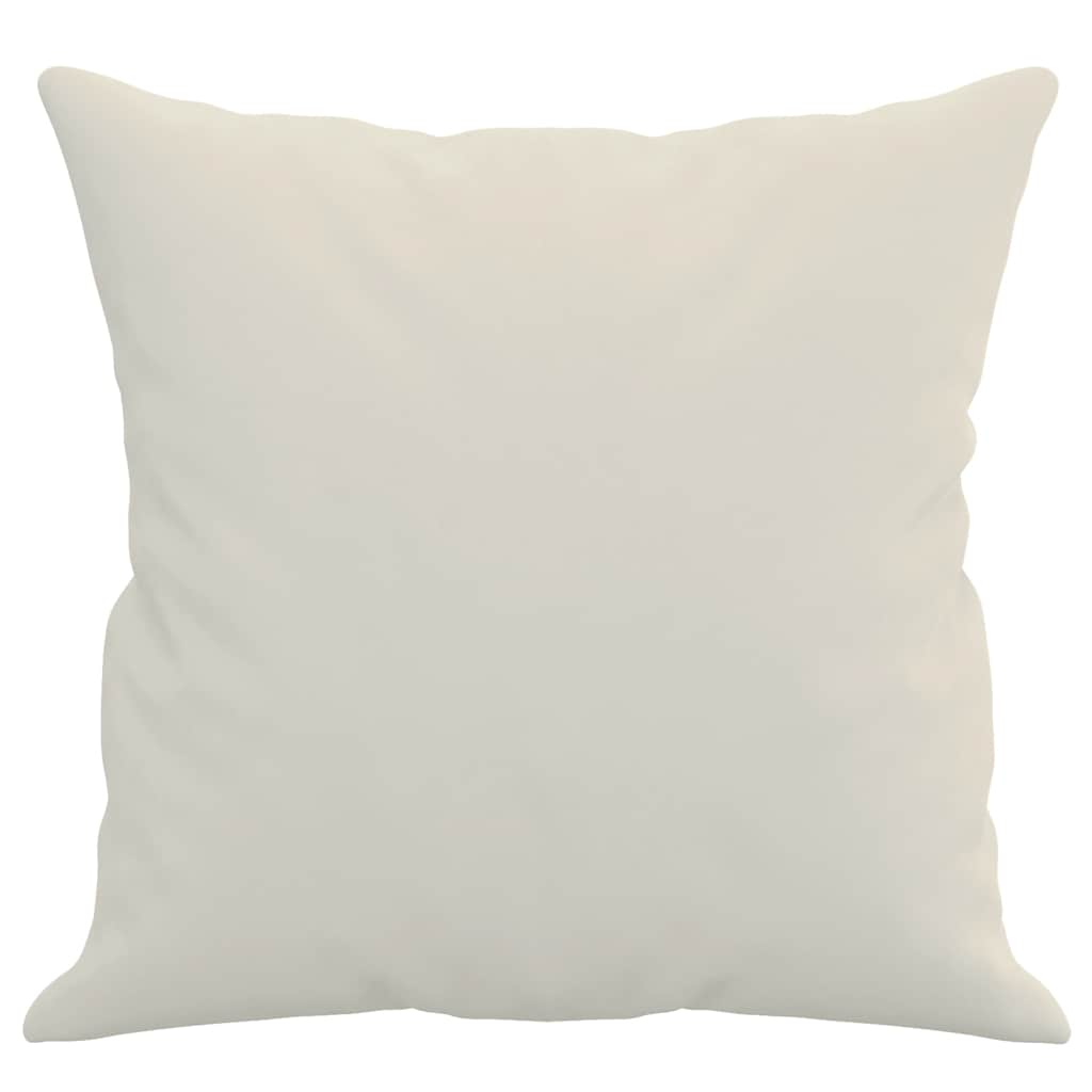 Zierkissen 2 Stk. Creme 40x40 cm Samt
