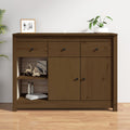 Sideboard Honigbraun 100x35x74 cm Massivholz Kiefer