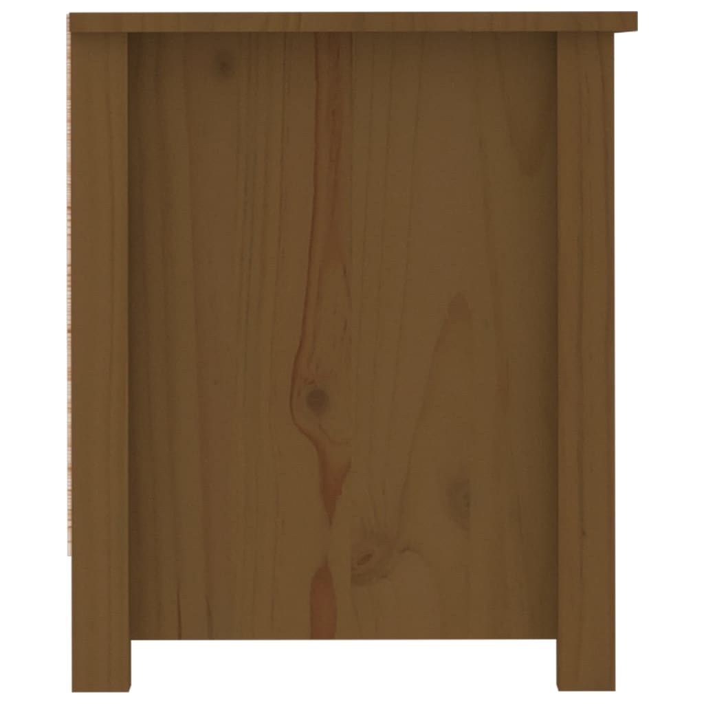 Schuhschrank Honigbraun 110x38x45,5 cm Massivholz Kiefer