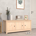 Schuhschrank 110x38x45,5 cm Massivholz Kiefer