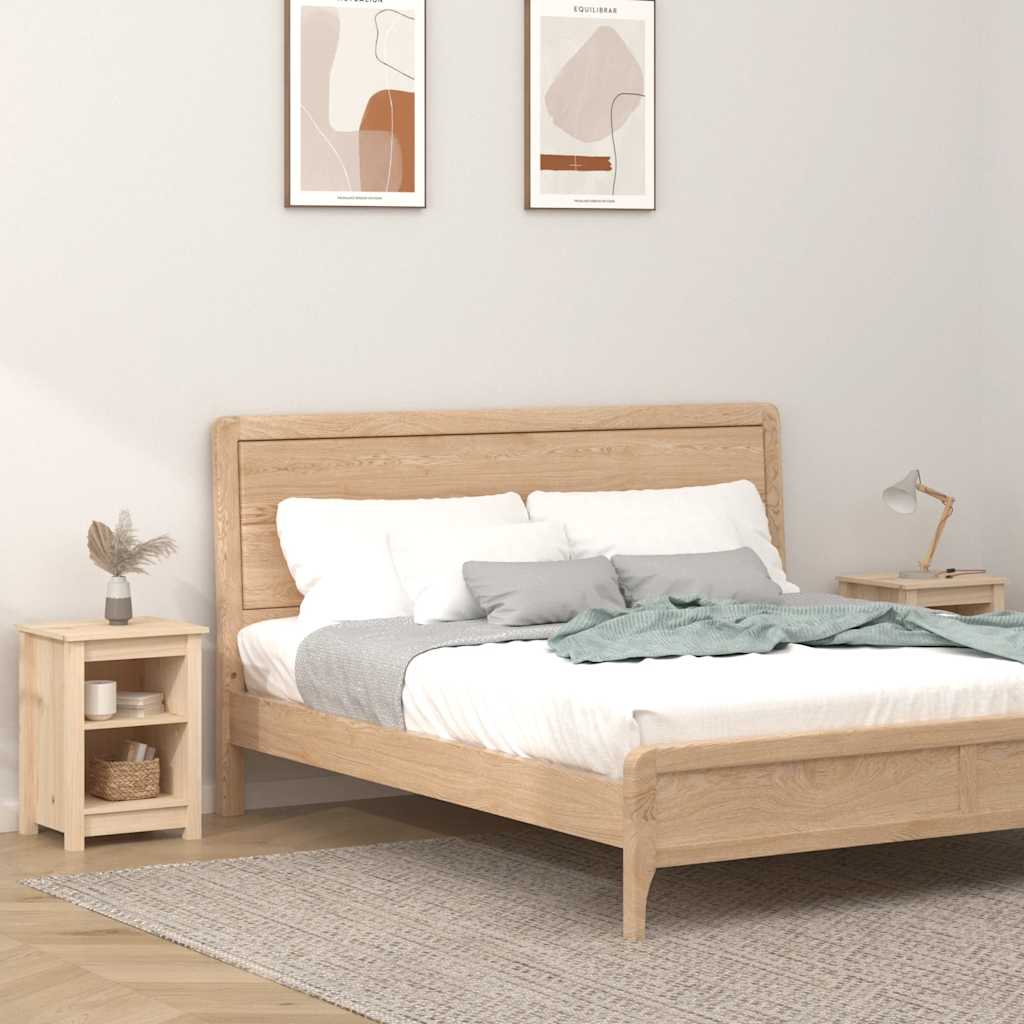 Nachttische 2 Stk. 40x35x55 cm Massivholz Kiefer