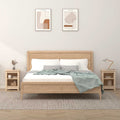 Nachttische 2 Stk. 40x35x55 cm Massivholz Kiefer
