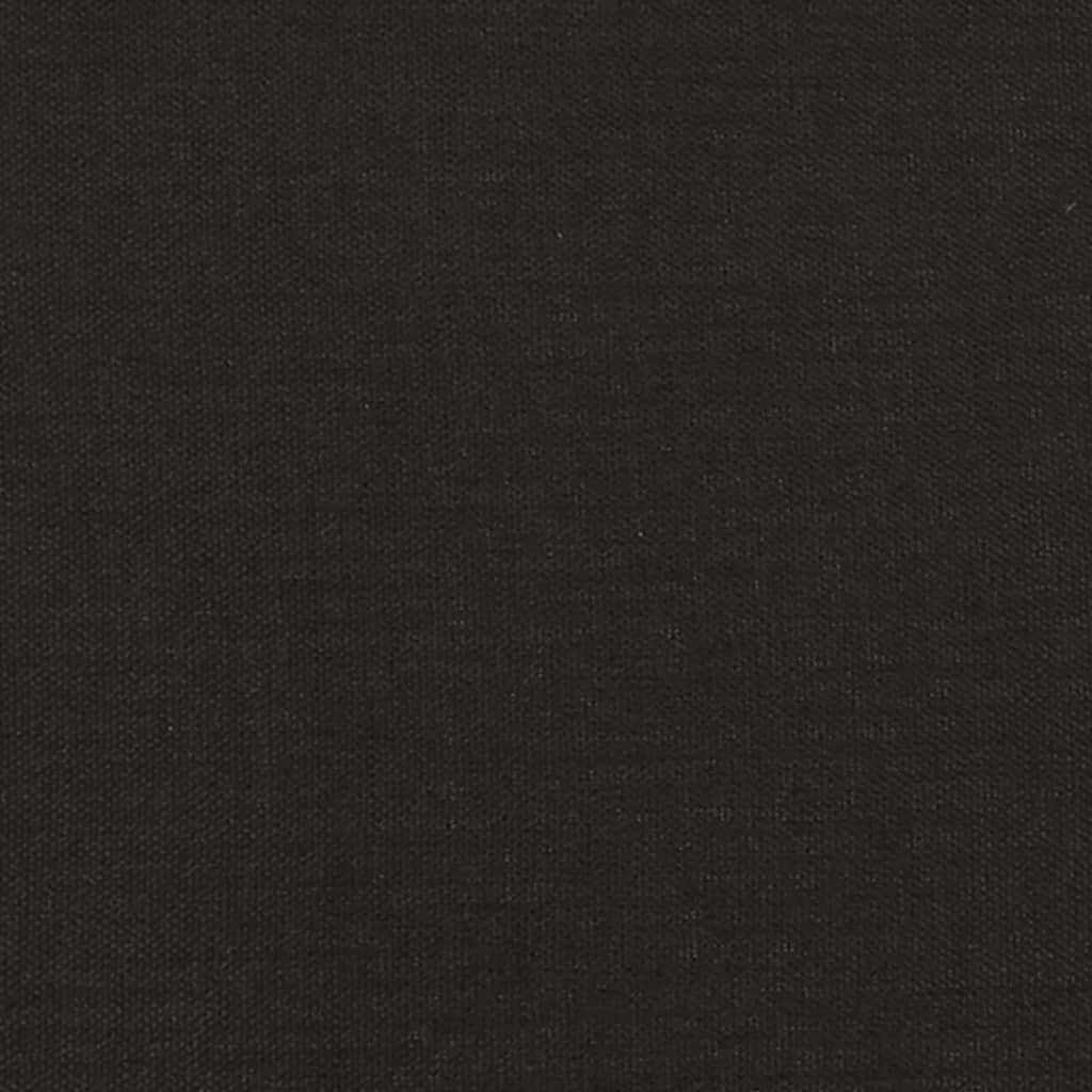 Schaukelsessel mit Hocker Schwarz Stoff