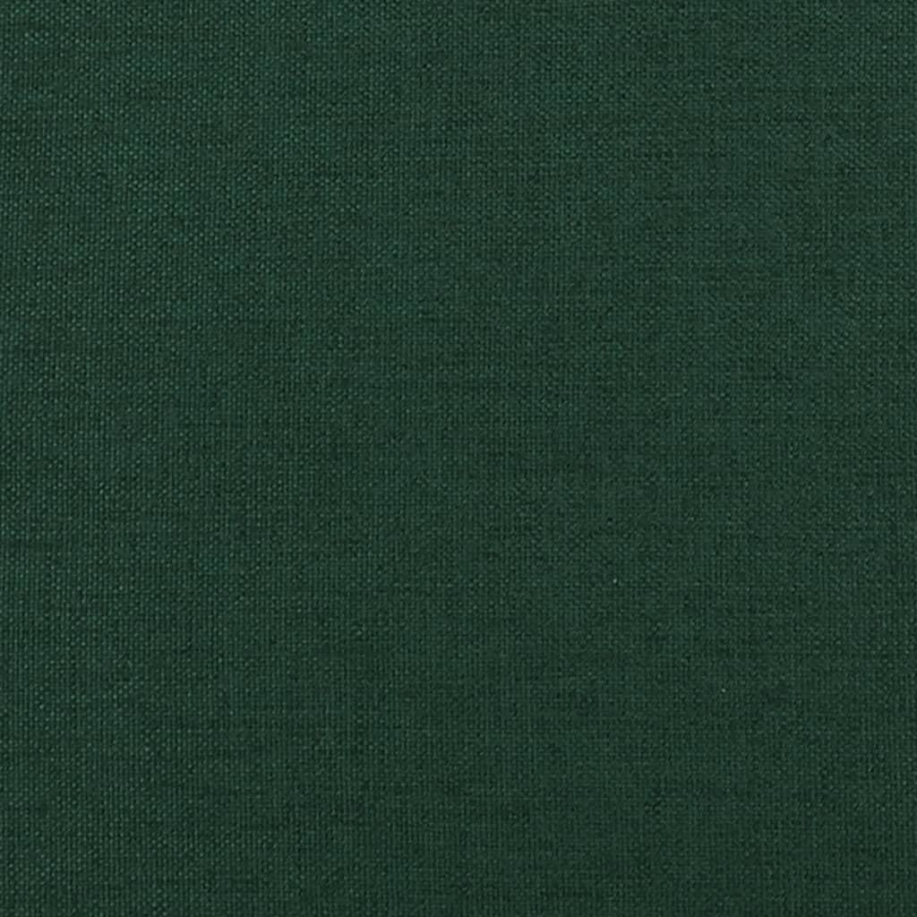 Schaukelsessel mit Hocker Dunkelgrün Stoff