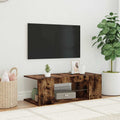 TV-Schrank mit LED-Leuchten Räuchereiche 90x39x30 cm
