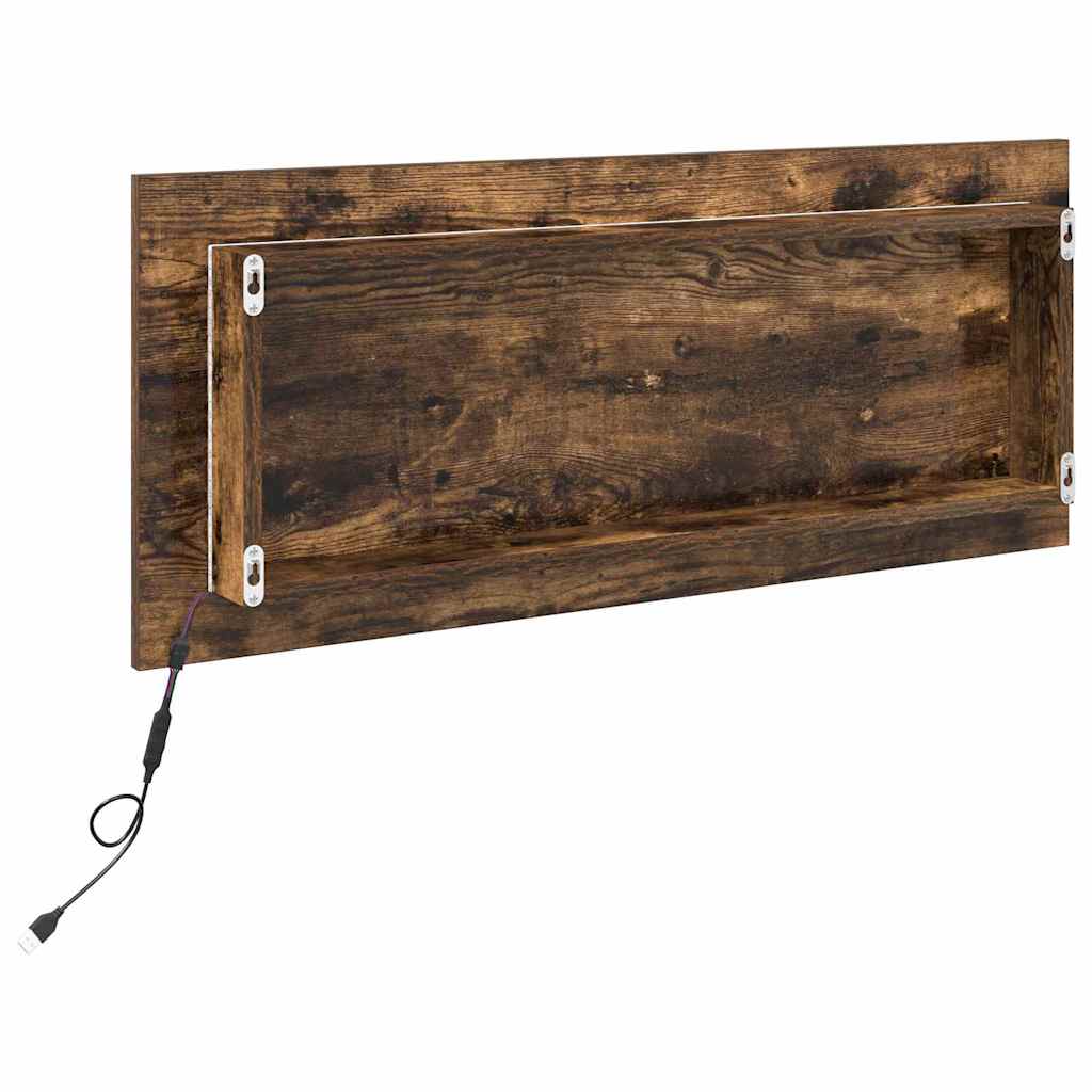 Spiegel Geräucherte Eiche 90 x 8,5 x 37 cm Holzwerkstoff