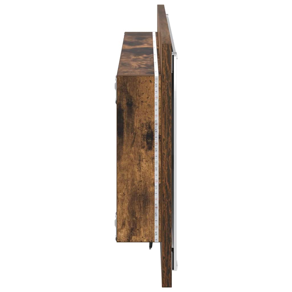 Spiegel Geräucherte Eiche 90 x 8,5 x 37 cm Holzwerkstoff