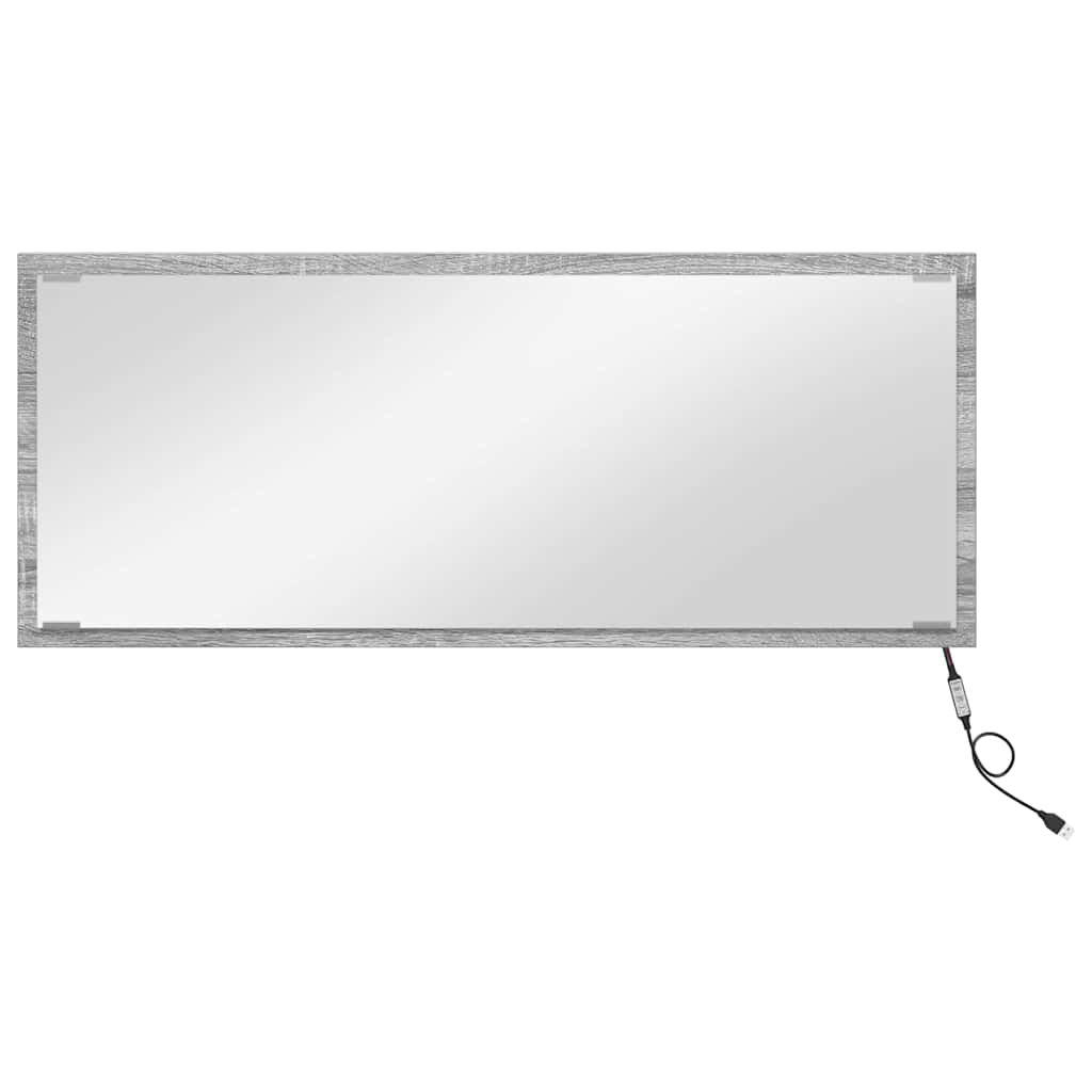 Spiegel Graues Sonoma 90 x 8,5 x 37 cm Holzwerkstoff
