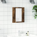 LED-Spiegelschrank Räuchereiche 40x12x45 cm Holzwerkstoff