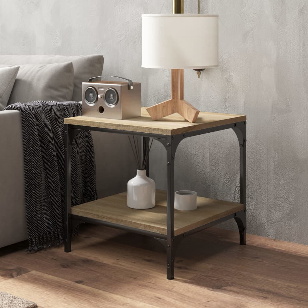 Couchtisch Sonoma-Eiche 50x50x40 cm Holzwerkstoff