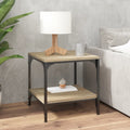 Couchtisch Sonoma-Eiche 50x50x40 cm Holzwerkstoff