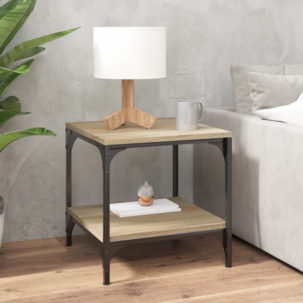Couchtisch Sonoma-Eiche 50x50x40 cm Holzwerkstoff