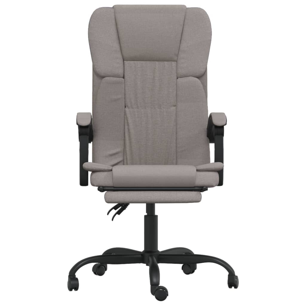 Bürostuhl mit Liegefunktion Taupe Stoff
