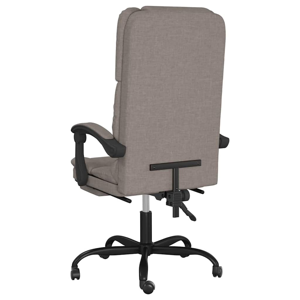 Bürostuhl mit Massagefunktion Taupe Stoff