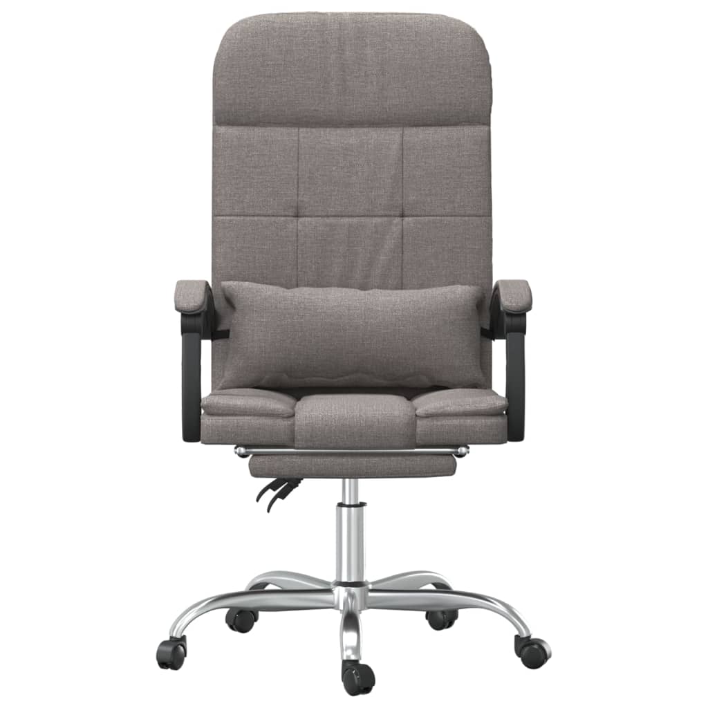 Bürostuhl mit Massagefunktion Taupe Stoff