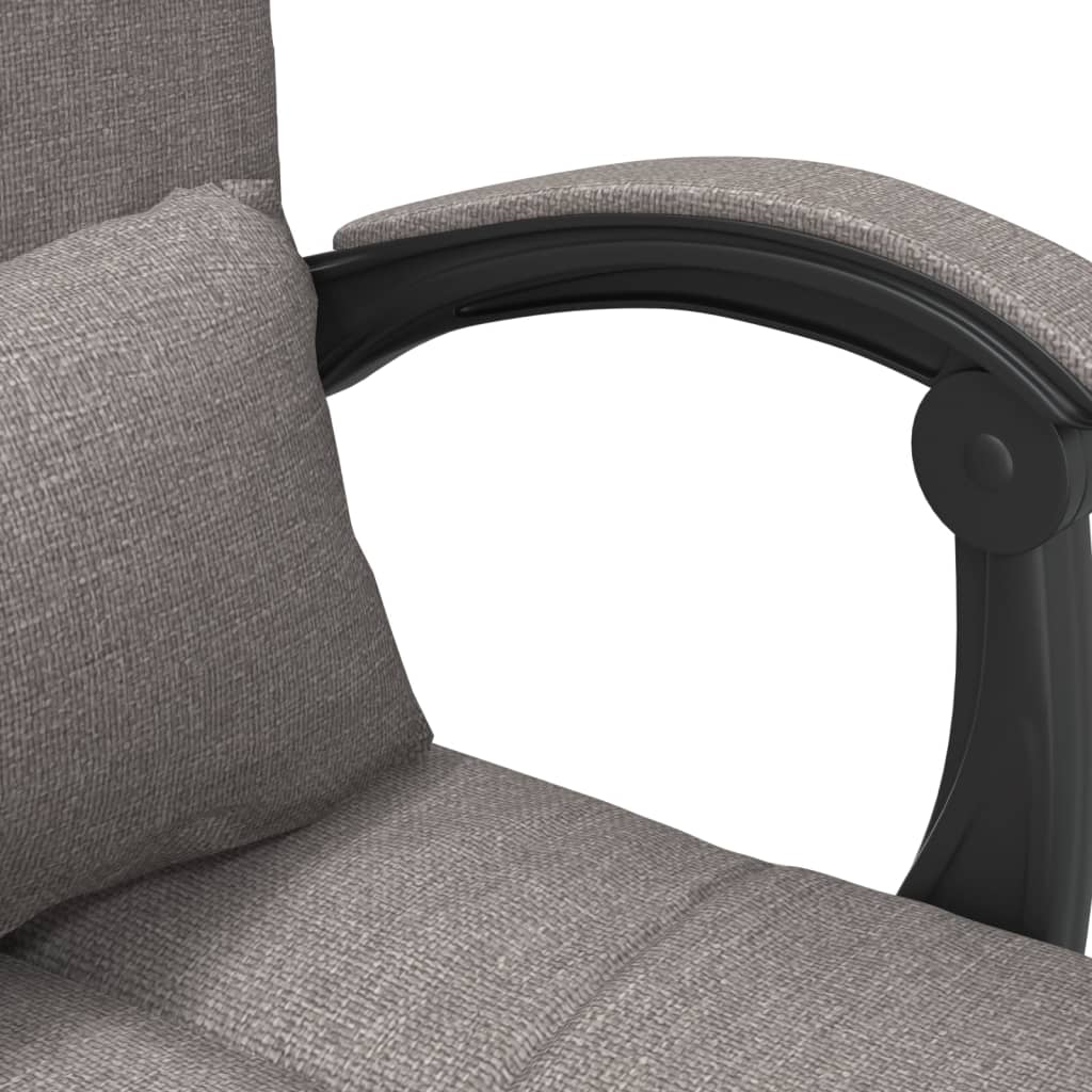 Bürostuhl mit Massagefunktion Taupe Stoff