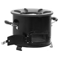 Camping-Ofen Schwarz 36x26x22,5 cm Metall