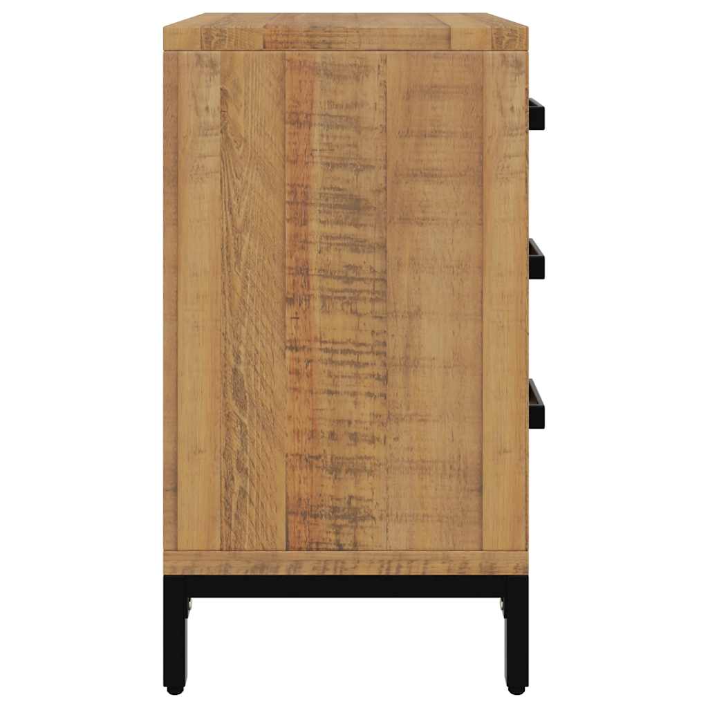 Nachttisch Braun 40x30x55 cm Massivholz Kiefer
