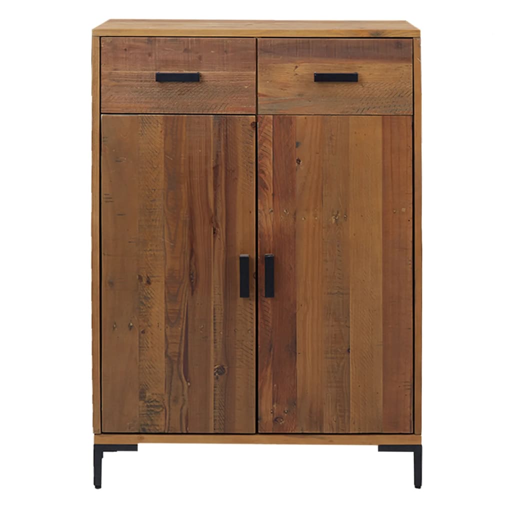 Schuhschrank 75x40x110 cm Massivholz Kiefer