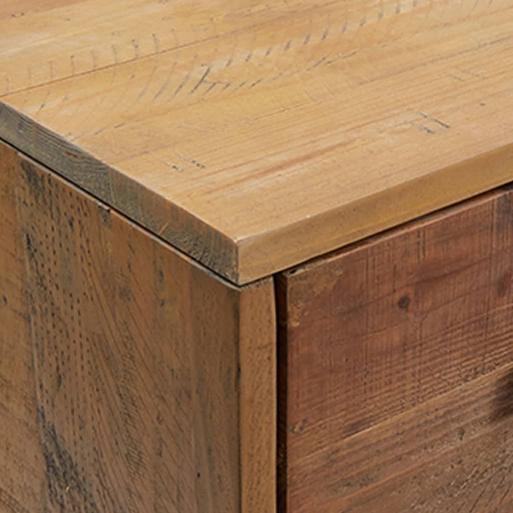 Schuhschrank 75x40x110 cm Massivholz Kiefer