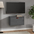 Wandschrank Grau 60x30x35 cm Massivholz Kiefer
