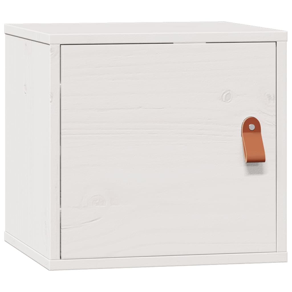 Wandschrank Weiß 31,5x30x30 cm Massivholz Kiefer