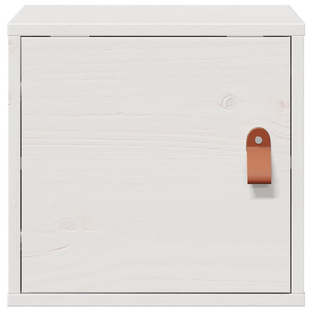 Wandschrank Weiß 31,5x30x30 cm Massivholz Kiefer